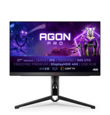 Монитор игровой 27'' 16:9 1920х1080(FHD) IPS, 240 Hz, 400cd/m2, 1000:1, 80M:1, 0,5 ms, 2xHDMI, 2xDP, USB-Hub, Height adj, Tilt, Swivel, Speakers, Black, Red