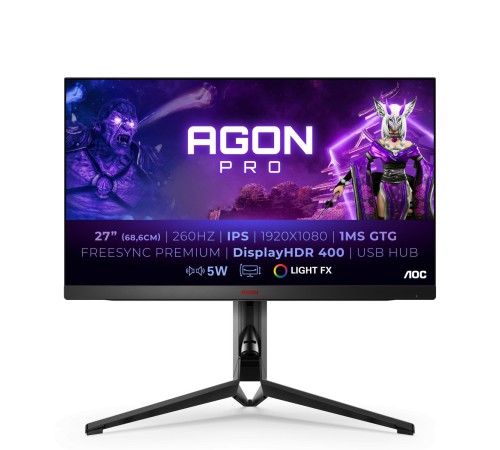 Монитор игровой 27'' 16:9 1920х1080(FHD) IPS, 240 Hz, 400cd/m2, 1000:1, 80M:1, 0,5 ms, 2xHDMI, 2xDP, USB-Hub, Height adj, Tilt, Swivel, Speakers, Black, Red Монитор игровой 27'' 16:9 1920х1080(FHD) IPS, 240 Hz, 400cd/m2, 1000:1, 80M:1, 0,5 ms, 2xHDMI, 2xDP, USB-Hub, Height adj, Tilt, Swivel, Speakers, Black, Red