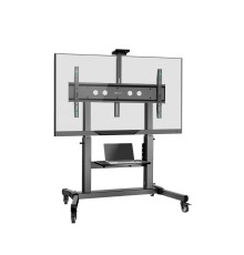 ONKRON мобильная стойка для ТВ 50"-100", макс 120кг, наклонная, чёрная TS1991