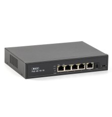 Коммутатор (4084) SKAT PoE-4E-1G-1S коммутатор PoE Plus, мощность 80Вт, порты: 4-Ethernet, 1-Uplink, 1-SFP