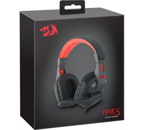 Redragon Игровая гарнитура Ares красный + черный, кабель 2 м Redragon Игровая гарнитура Ares красный + черный, кабель 2 м