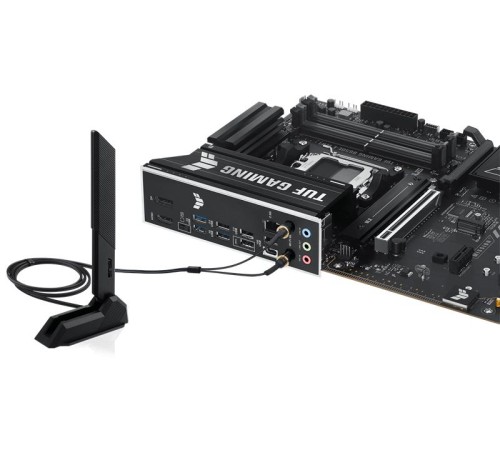 Материнская плата ASUS TUF GAMING B650E-E WIFI, AM5, B650, 4*DDR5, 4*SATA, 3*M.2, 4*USB 3.2, 3*USB 2.0, Type-C, 3*PCIx16, 1*PCIx1, DP+HDMI, ATX; 90MB1LT0-M0EAY0
