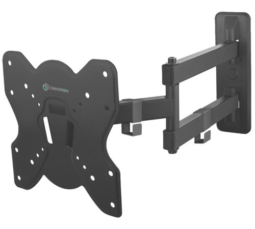Кронштейн ONKRON/ 17-43'' макс 200*200 мм, 2 колена, наклон -+ 8º, поворот: 180°, от стены 65-448 мм, макс вес 35кг, черный Кронштейн ONKRON/ 17-43'' макс 200*200 мм, 2 колена, наклон -+ 8º, поворот: 180°, от стены 65-448 мм, макс вес 35кг, черный