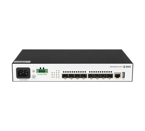 коммутатор SNR Управляемый коммутатор уровня 2+, 8 x 1/10GE SFP+. Питание: 220V AC + встроенный UPS 12V