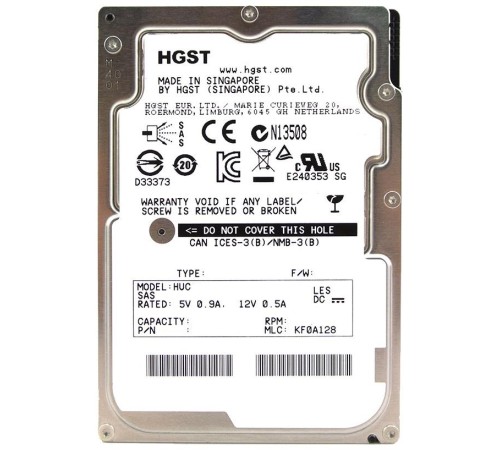 Жесткий диск/ HDD HGST SAS Server 300Gb 2.5'' Ultrastar 10K rpm 12Gb/s 128Mb 1 year warranty (replacement AL14SEB030N, ST300MM0048) Жесткий диск/ HDD HGST SAS Server 300Gb 2.5'' Ultrastar 10K rpm 12Gb/s 128Mb 1 year warranty (replacement AL14SEB030N, ST300MM0048)
