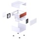 Корпус без блока питания/ Case JONSBO N4, Mini-Tower, 1x120mm, 1xUSB-A 3.0 + 1xUSB-C 3.2, SFX PSU Support, mATX, mITX White