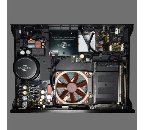 Медиаплеер/ Hi-FI Mediaplayer Dune HD Max 8K: 8K/60 Hz/Dolby Vision/HDR10+/HDR, CPU Amlogic S9284-K/J, RAM 8 Gb, Flash 64 Gb, 3xUSB3.0, 1xUSB2.0, HDD SATA 3.5", LAN 1000Mb/s, WiFi 802.11ax, BT 5.2, HDMI 2.1a, S/PDIF, Audio Out RCA, HiFi Coaxial SPDI Медиаплеер/ Hi-FI Mediaplayer Dune HD Max 8K: 8K/60 Hz/Dolby Vision/HDR10+/HDR, CPU Amlogic S9284-K/J, RAM 8 Gb, Flash 64 Gb, 3xUSB3.0, 1xUSB2.0, HDD SATA 3.5", LAN 1000Mb/s, WiFi 802.11ax, BT 5.2, HDMI 2.1a, S/PDIF, Audio Out RCA, HiFi Coaxial SPDI