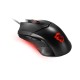Мышь  проводная Gaming Mouse MSI CLUTCH GM08, Wired, DPI 3200 (max. 4200 by software), Red lighting, Adjustable Weight system, 92g (w/o weights & cable), black