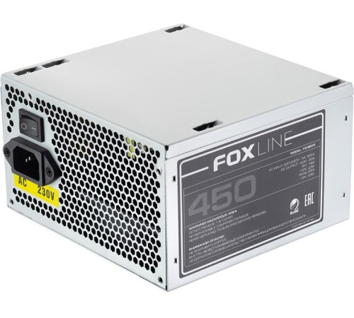 Блок питания 450Вт/ Power Supply Foxline, 450W, ATX, NOPFC, 120FAN, 2xSATA, 2xPATA, 1xFDD, 24+4 Блок питания 450Вт/ Power Supply Foxline, 450W, ATX, NOPFC, 120FAN, 2xSATA, 2xPATA, 1xFDD, 24+4