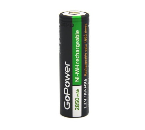 Аккумулятор бытовой GoPower HR6 AA BL2 NI-MH 2850mAh (2/20/240) блистер (2 шт.)