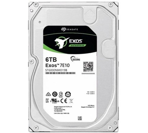 Жесткий диск/ RECERTIFIED HDD Seagate SATA Exos 7E10  6Tb 7200  256Mb 1 year warranty (replacement ST6000NM0024) RECERTIFIED