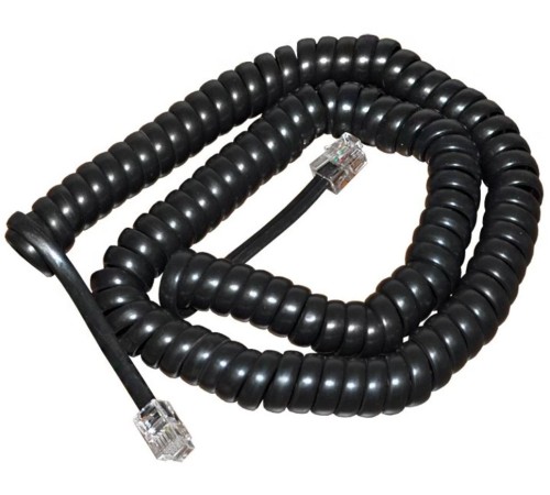 Greenconnect Телефонный шнур витой для трубки 10m, RJ9 4P4C (джек) черный, GCR-50967 Greenconnect Телефонный шнур витой для трубки 10m, RJ9 4P4C (джек) черный, GCR-50967