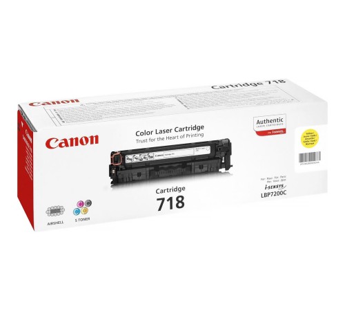 Тонер-картридж/ CLBP CARTRIDGE 718 Y EUR Тонер-картридж/ CLBP CARTRIDGE 718 Y EUR