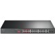 Коммутатор/ 24-port 10/100Mbps Unmanaged PoE+ Switch with 2 combo RJ-45/SFP uplink ports, rack mount, 24 802.3af/at compliant PoE+ ports, 2 gigabit combo RJ-45/SFP uplink ports