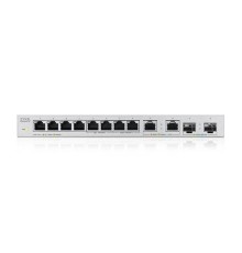 Коммутатор Коммутатор Zyxel XGS1010-12, 8xGE, 2x1/2,5GE, 2xSFP+, настольный, бесшумный