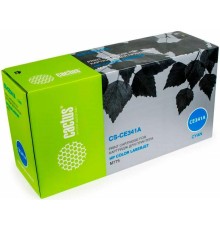 Картридж лазерный Cactus CS-CE341A CE341A голубой (16000стр.) для HP CLJ M775