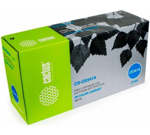 Картридж лазерный Cactus CS-CE341A CE341A голубой (16000стр.) для HP CLJ M775