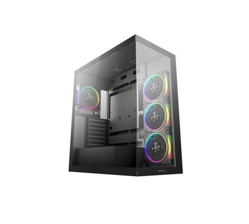 корпус Deepcool CG580 4F V2 без БП, боковое окно (панорама), 4x120mm ARGB PWM вентилятора, черный, ATX (R-CG580-BKADA4-G-2)