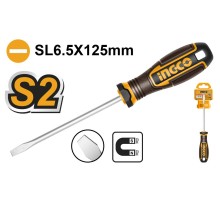 Плоская отвертка Ingco HSDSL6125, SL6.5, 125мм