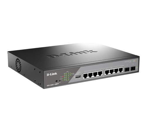 Сетевой коммутатор/ Smart L2 Surveillance Switch 8х1000Base-T PoE 802.3bt 90W, 2x1000Base-X SFP, PoE Budget 242W, Long-range PoE up to 250m Сетевой коммутатор/ Smart L2 Surveillance Switch 8х1000Base-T PoE 802.3bt 90W, 2x1000Base-X SFP, PoE Budget 242W, Long-range PoE up to 250m