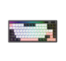 Клавиатура механическая беспроводная Dareu A84 Pro White-Black (белый, черный), 84 клавиши, switch BlueSky V3 (linear), подсветка RGB, подключение проводное+Bluetooth+2.4GHz, аккумулятор 2000mAh
