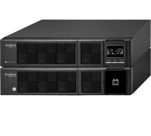 ИБП Smart-Save Online SRV Systeme Electric 2000 ВА, конвертируемый форм-фактор 4U, 230 В, 6 розеток  IEC C13, SmartSlot, LCD, USB HID, версия с возможностью увеличения времени автономии, 2 кор. (Мятая упаковка)