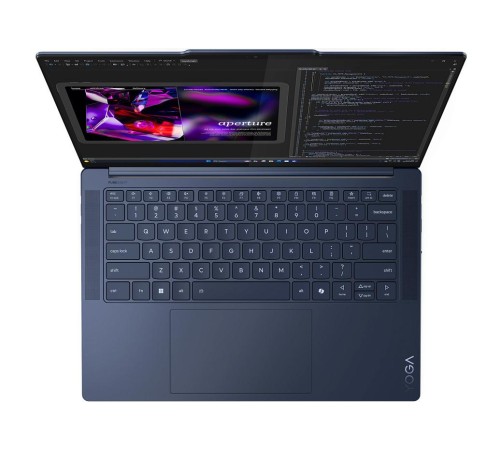 Ноутбук/ Lenovo Yoga Slim 7 14Q8X9 14.5"(2944x1840 OLED)/Touch/Qualcomm Snapdragon X Elite X1E-78-100(Ghz)/32768Mb/1024PCISSDGb/noDVD/Int:Adreno X1-85/Cam/BT/WiFi/70WHr/war 1y/1.28kg/cosmic blue/Win11Home + 65W, RU kbd Ноутбук/ Lenovo Yoga Slim 7 14Q8X9 14.5"(2944x1840 OLED)/Touch/Qualcomm Snapdragon X Elite X1E-78-100(Ghz)/32768Mb/1024PCISSDGb/noDVD/Int:Adreno X1-85/Cam/BT/WiFi/70WHr/war 1y/1.28kg/cosmic blue/Win11Home + 65W, RU kbd