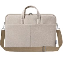 Defender Сумка для ноутбука Solid 15.6" PU кожа, бежевый, карман