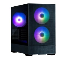 корпус ZALMAN P30 AIR, MATX, BLACK, WINDOW, 2xCombo (3.5'' or 2.5''), 3x2.5", 1xUSB TYPE-C, 1xUSB3.0, FRONT 2x140mm ARGB, REAR 1x140mm ARGB