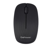 Мышь/ Мышь беспроводная GoPower GPM02 классическая USB черный (1/100)