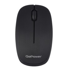 Мышь/ Мышь беспроводная GoPower GPM02 классическая USB черный (1/100)