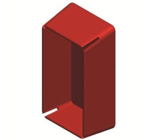 Заглушка торцевая для одиночного С-образного профиля 41x21 мм