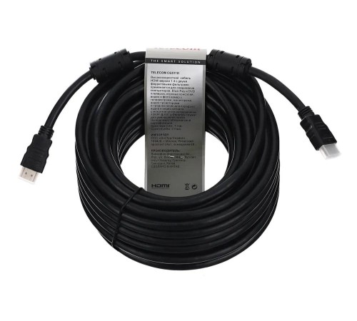 Кабель/ Кабель Telecom HDMI 19M/M+2 фильтра 1.4V W/Ethernet/3D <CG511D-15M>