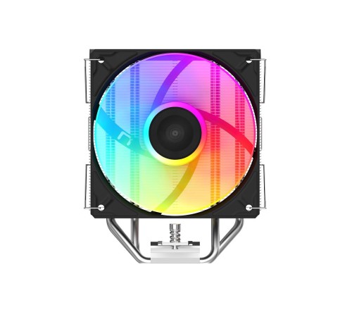 Кулер для процессора/ CPU Cooler SAMA A40L (240W, 4-pin PWM, 152mm, 4x6mm, ARGB, 1x120mm, 78CFM, 29dBA, 2200RPM, S: 1851/1700/1200/115X, AM5/AM4, silver)