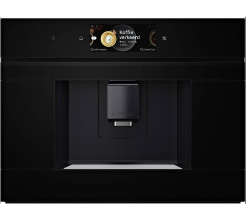 Встраиваемая кофемашина Bosch Встраиваемая кофемашина с ф-ей Home Connect, чёрный, 20 бар, 1500 Вт, дисплей, 9 рецептов,One Touch
