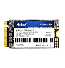 SSD накопитель Netac SSD N930ES 256GB PCIe 3 x2 M.2 2242 NVMe 3D NAND, R/W up to 1650/1260MB/s, IOPS(R4K) 130K/170K, TBW 150TB, 3y wty
