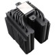 Кулер для процессора/ CPU Cooler Thermalright Peerless Assassin 120 Black (4-pin PWM, 157mm, Ni/Cu, 6x6mm, 2x120mm, 66.17CFM, 25.6dBA, 1550RPM, S: 2011, -3, 2066, 1200, 1700, 1851, 115x, AM4, AM5, black)