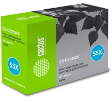 -/ Картридж лазерный Cactus CS-CE255XS CE255X черный (12500стр.) для HP LJ P3015