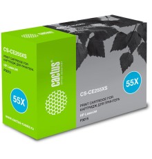 -/ Картридж лазерный Cactus CS-CE255XS CE255X черный (12500стр.) для HP LJ P3015