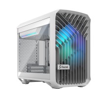 Корпус ПК без блока питания/ Case Fractal Design Torrent Nano RGB TG Clear Tint, Mini-Tower, 1x180mm RGB, 2xUSB-A 3.2 + 1xUSB 3.2 Type-C mITX, mDTX White