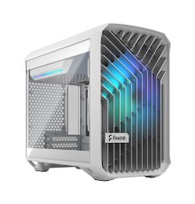 Корпус ПК без блока питания/ Case Fractal Design Torrent Nano RGB TG Clear Tint, Mini-Tower, 1x180mm RGB, 2xUSB-A 3.2 + 1xUSB 3.2 Type-C mITX, mDTX White