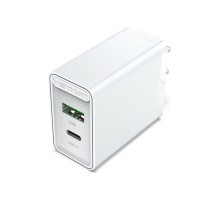 Сетевое зарядное устройство Vention на 2 порта USB (A+C) QC 4.0 Белый