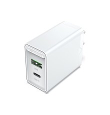 Сетевое зарядное устройство Vention на 2 порта USB (A+C) QC 4.0 Белый