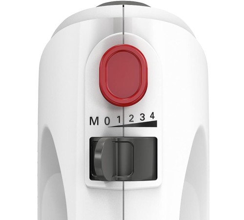 Миксер Bosch/ Миксер Bosch, ручной, 4 скорости, импульсный режим, 2 насадки, мощность 375 Вт, цвет белый Миксер Bosch/ Миксер Bosch, ручной, 4 скорости, импульсный режим, 2 насадки, мощность 375 Вт, цвет белый