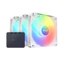 Кулер для корпуса ПК/ Case Cooler NZXT F120 RGB Core Triple Pack (120x120x25mm, 4-pin PWM, RGB, 78.86CFM, 33.88dBA, 1800RPM, White, 3pcs)