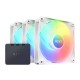Кулер для корпуса ПК/ Case Cooler NZXT F120 RGB Core Triple Pack (120x120x25mm, 4-pin PWM, RGB, 78.86CFM, 33.88dBA, 1800RPM, White, 3pcs)