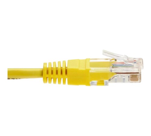 Патчкорд/ Патчкорд литой "Telecom" UTP кат.5е 10,0м желтый