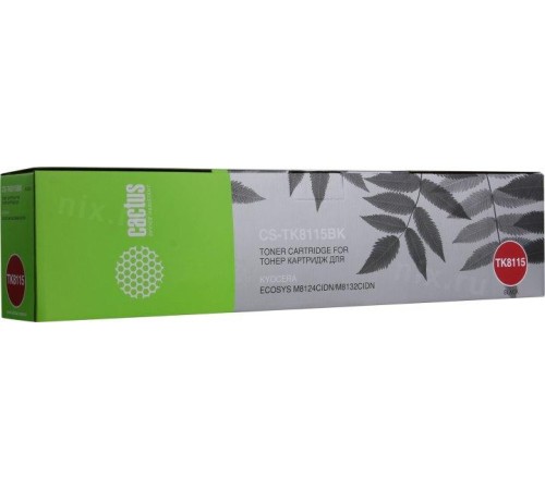 -/ Картридж лазерный Cactus CS-TK8115BK черный (12000стр.) для Kyocera Mita Ecosys M8124cidn/M8130cidn