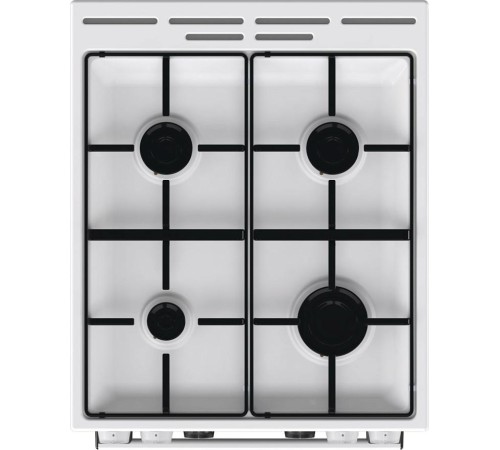 Комбинированная плита Gorenje/ Комбинированная плита Gorenje, Эмаль SilverMatte, объем духовки 62 л, механическое управление, сенсорный программатор IconLED, многоуровневое приготовление, электроподжиг, рельефные направляющие, 2 стекла+термослой, энергоэф