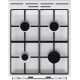 Комбинированная плита Gorenje/ Комбинированная плита Gorenje, Эмаль SilverMatte, объем духовки 62 л, механическое управление, сенсорный программатор IconLED, многоуровневое приготовление, электроподжиг, рельефные направляющие, 2 стекла+термослой, энергоэф